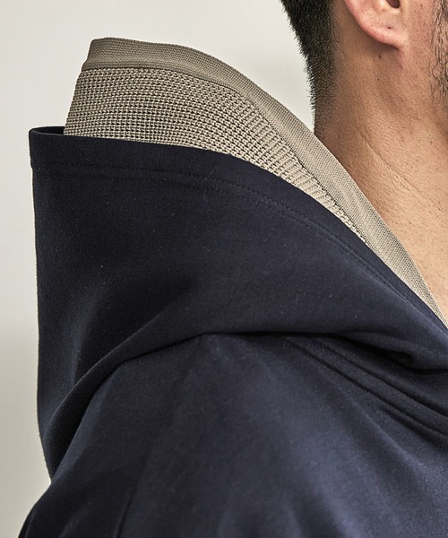 UNION STATION（ユニオンステーション）の「ハーフジップニットドッキングパーカー（パーカー・メンズ・ブラック/ホワイト/ネイビー・LL/L/M）」の9枚目の写真