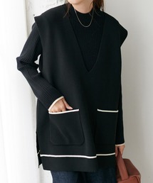 DISCOAT | スポンディッシュバイカラーベスト(ベスト)