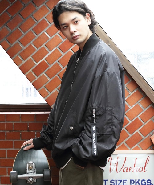 ８(eight)（エイト）の「ビッグMA-1（MA-1・メンズ・ブラック/ネイビー/カーキ・MEDIUM/X-LARGE/LARGE）」の2枚目の写真