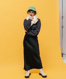 CITEN | ＜CITEN＞ワッシャーサテン ナロースカート(スカート)