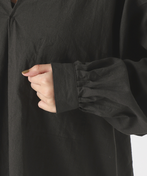 ARMY TWILL（アーミーツイル）の「別注【ARMY TWILL / アーミーツイル】PO SHIRT：シャツ（シャツ/ブラウス・レディース・アイボリー/ブラック・FREE）」の18枚目の写真