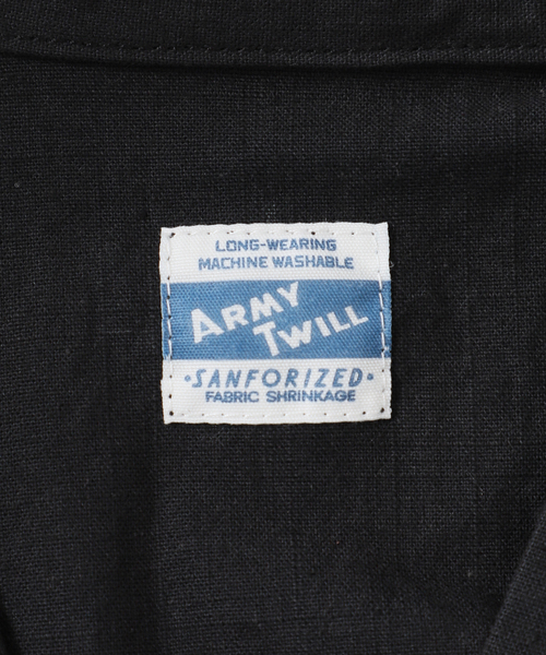ARMY TWILL（アーミーツイル）の「別注【ARMY TWILL / アーミーツイル】PO SHIRT：シャツ（シャツ/ブラウス・レディース・アイボリー/ブラック・FREE）」の16枚目の写真