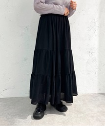 コットンティアードスカート【ZOZOTOWN限定アイテム】