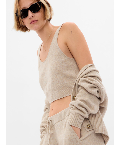 GAP（ギャップ）の「Cashsoft カシミヤタッチ クロップド タンクトップ