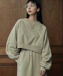 【MATURED/マチュアード】ショートオーバーサイズスウェット