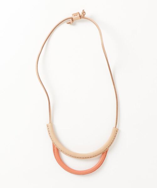 crescioni クレッシオーニ レザーネックレス ブラウン crescioni クレッシオーニ Ritual Necklace レザーフリンジ