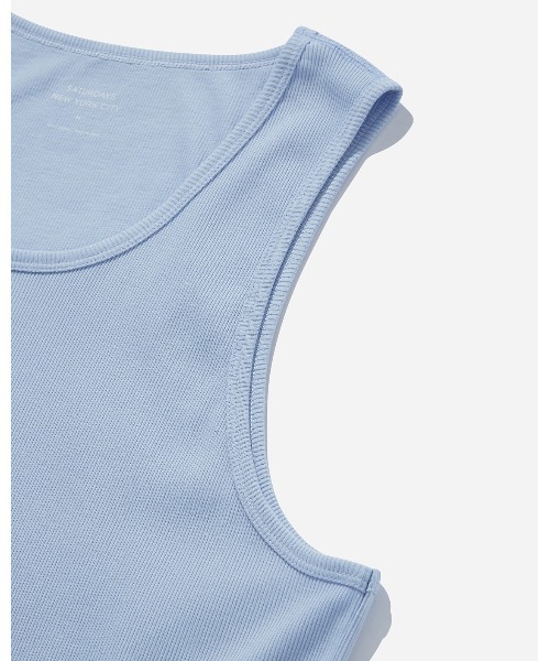 Saturdays NYC（サタデーズ ニューヨークシティ ）の「Cotton Rib Tank（タンクトップ・メンズ・ブラック/サックスブルー・M/XL/L/S/X-SMALL）」の9枚目の写真