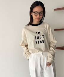 RED CHOP WORKS | RED CHOP WORKS(レッドチョップワークス) "I'M JUST FINE" ロングTシャツ(Tシャツ/カットソー)