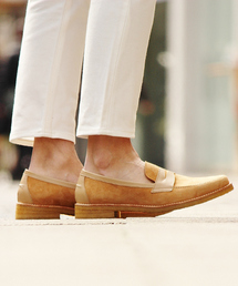 スエード ローファー EDIFICE エディフィス別注 ツボウチ ヒロシ 8 別注 エディフィス ヒロシツボウチ スエード ビット ローファー