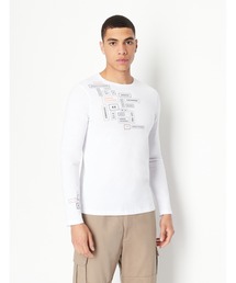 ARMANI EXCHANGE | 【A|X アルマーニ エクスチェンジ】グラフィックロゴ　長袖クルーネックTシャツ/SLIM(Tシャツ/カットソー)