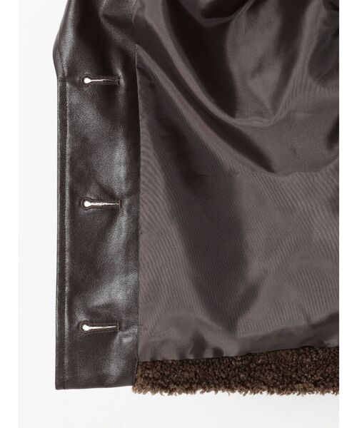 RESEXXY（リゼクシー）の「【WEB限定】ツイードボアジャケット（ライダースジャケット・レディース・ブラック/ブラウン・FREE）」の20枚目の写真