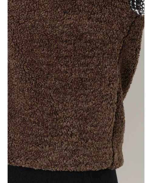 RESEXXY（リゼクシー）の「【WEB限定】ツイードボアジャケット（ライダースジャケット・レディース・ブラック/ブラウン・FREE）」の21枚目の写真