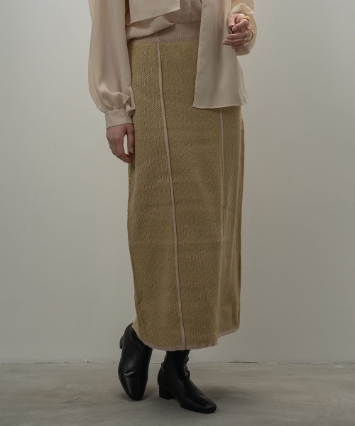 I_am（アイアム）の「jacquard knit tight skirt（スカート・レディース・ブラック/アイボリー/オリーブ・FREE）」の12枚目の写真