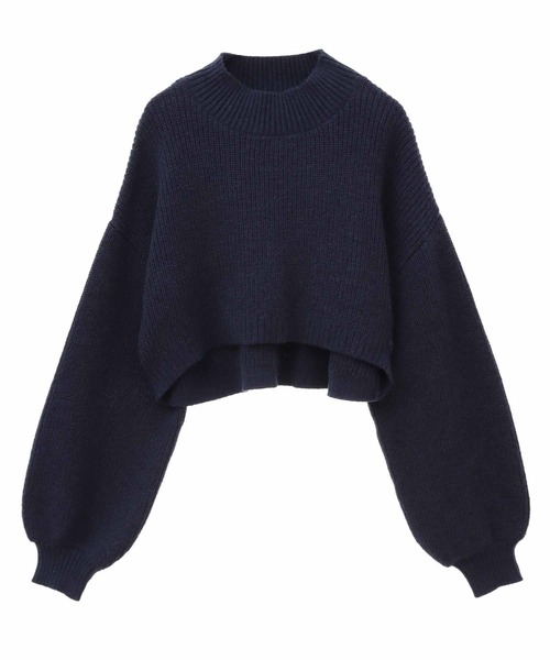 31 Sons de mode(トランテアン ソン ドゥ モード)の「ミニ丈ニット×マーメイドキャミワンピース(ワンピース・レディース・ブラック/ネイビー/オフホワイト・38/36)」の8枚目の写真