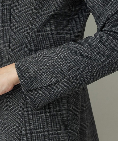 A/C DESIGN BY ALPHA CUBIC(エーシーデザインバイアルファキュービック)の「【アルファブリック】ストレッチテーラードジャケット【セットアップ対応】(テーラードジャケット・レディース・ブラック/グレー/チャコール/ライトグレー/ネイビー・9号/13号/11号/15号/17号)」の6枚目の写真