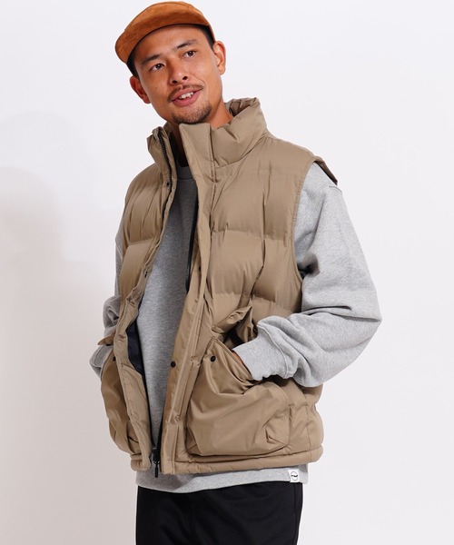 GIORDANO（ジョルダーノ）の「[ GIORDANO ]マウンテンパデッドベスト | 撥水/ 防風 ユニセックス)（ダウンベスト・レディース・ブラック/カーキ・MEDIUM/LARGE/X-LARGE）」の19枚目の写真