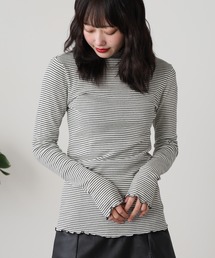 R.P.miller/ミラー Prib Turtle LS Tee ボーダー タートルネック カットソー