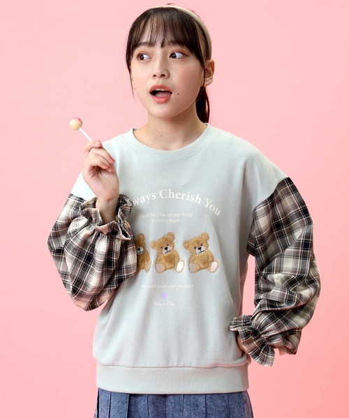 VIVIAN BLUE】袖切り替えスウェット（スウェット）｜VIVIAN BLUE