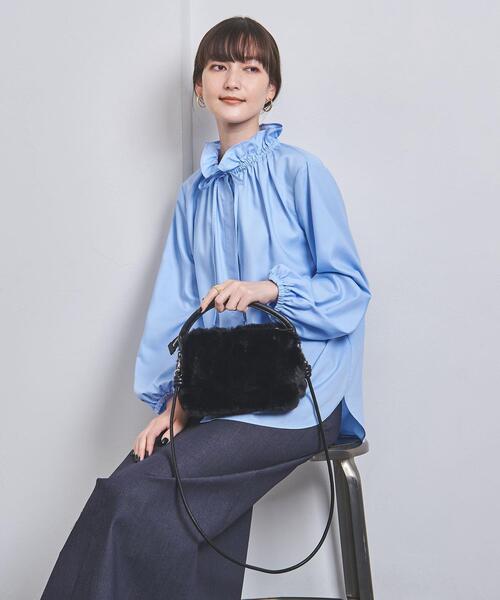 UNITED ARROWS（ユナイテッドアローズ）の「COMBI F/FUR ミニバッグ（ショルダーバッグ・レディース・ブラック/ベージュ・FREE）」の19枚目の写真