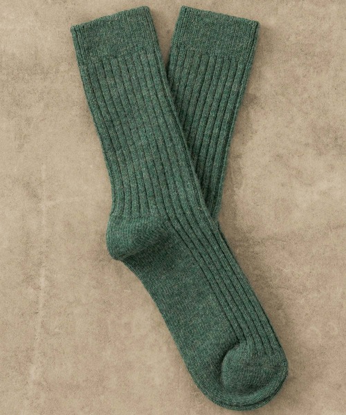 H FOOT WEAR（エイチフットウェア）の「H FOOTWEAR　リブソックス（ソックス/靴下・レディース・グレー/オフホワイト/オレンジ/グリーン・FREE）」の4枚目の写真