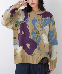 osharewalker | 『ニュアンス柄ジャカードニット』(ニット/セーター)