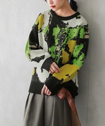 osharewalker | 『ニュアンス柄ジャカードニット』(ニット/セーター)