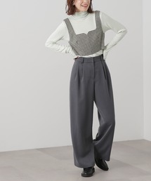 N.(N. Natural Beauty Basic) | 【横田ひかるさん着用】◆ダブルタックワイドストレートパンツ(その他パンツ)