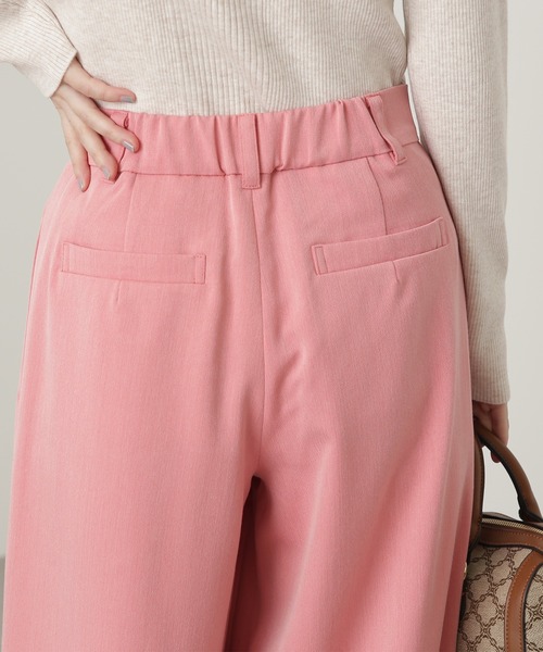 N.(N. Natural Beauty Basic)(エヌエヌナチュラルビューティーベーシック)の「【横田ひかるさん着用】◆ダブルタックワイドストレートパンツ(その他パンツ・レディース・グレー/ピンク/モカ・MEDIUM)」の9枚目の写真