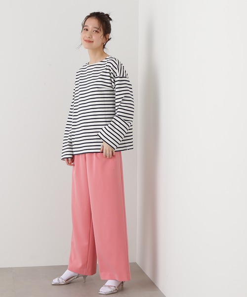 N.(N. Natural Beauty Basic)(エヌエヌナチュラルビューティーベーシック)の「【横田ひかるさん着用】◆ダブルタックワイドストレートパンツ(その他パンツ・レディース・グレー/ピンク/モカ・MEDIUM)」の19枚目の写真