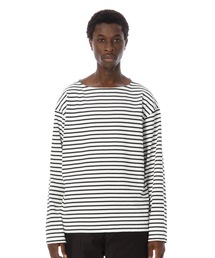 Boat Neck Heavy Border L-S Tee / ボートネックボーダー長袖Tシャツ