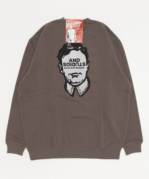 Satellite（サテライト）の「WORKERS TRAINER（スウェット・メンズ・チャコール/ブラック/ミックスグレー・L/XL）」の5枚目の写真