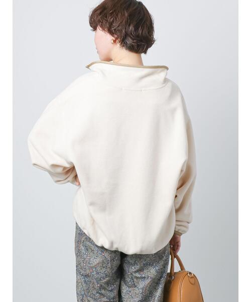 Lugnoncure（ルノンキュール）の「フリースハイネック配色トップス（Tシャツ/カットソー・レディース・オフホワイト/グレー/ブラック・ﾌﾘ-）」の18枚目の写真