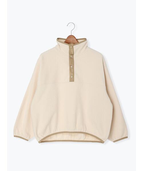 Lugnoncure（ルノンキュール）の「フリースハイネック配色トップス（Tシャツ/カットソー・レディース・オフホワイト/グレー/ブラック・ﾌﾘ-）」の21枚目の写真