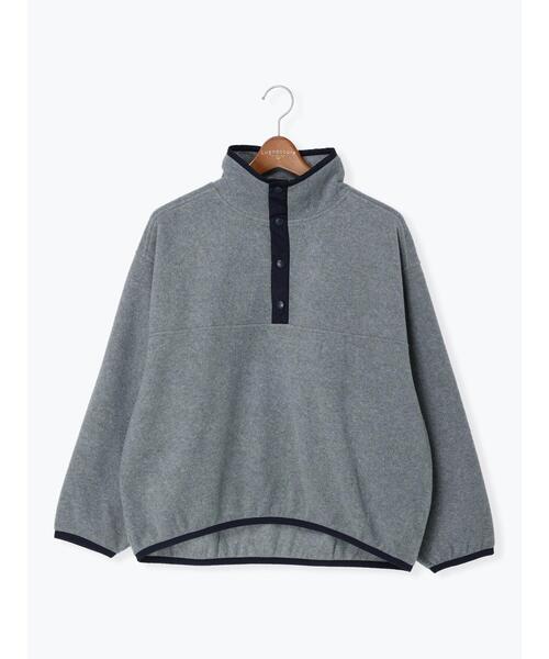 Lugnoncure（ルノンキュール）の「フリースハイネック配色トップス（Tシャツ/カットソー・レディース・オフホワイト/グレー/ブラック・ﾌﾘ-）」の22枚目の写真