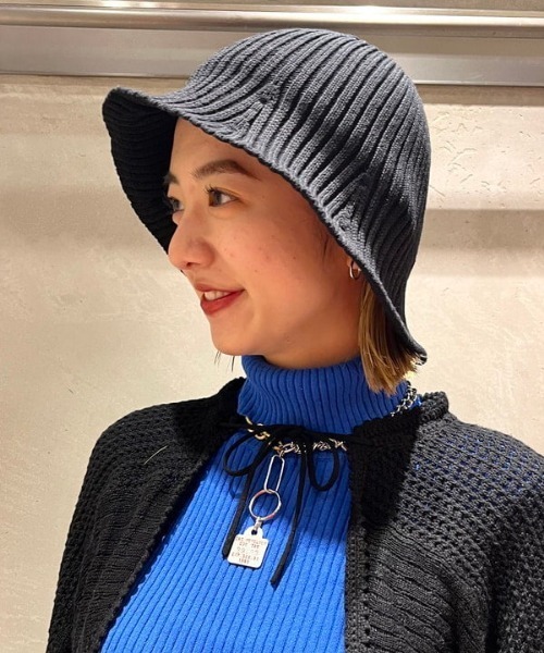 Ray BEAMS（レイビームス）の「Ray BEAMS / コットン リブ バケット ハット（ハット・レディース・ブラック/ホワイト/ピンク/ベージュ・ONE SIZE）」の22枚目の写真