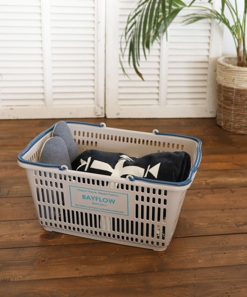 BAYFLOW(ベイフロー)の「BFレジカゴ3(インテリア雑貨・レディース・グレー/ブラック/ネイビー/オレンジ・0)」の3枚目の写真