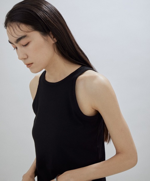 【サステナブル】シルク混2WAYタンクトップ