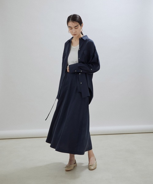 【サステナブル】シルク混2WAYタンクトップ