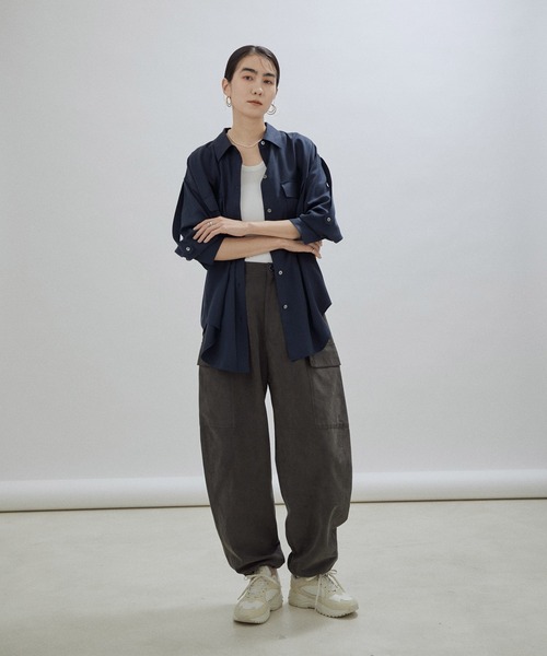 【サステナブル】シルク混2WAYタンクトップ