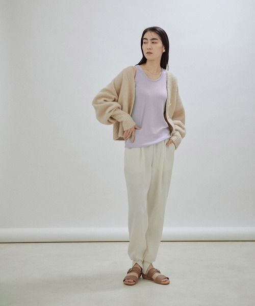 【サステナブル】シルク混2WAYタンクトップ