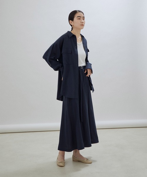 【サステナブル】シルク混2WAYタンクトップ