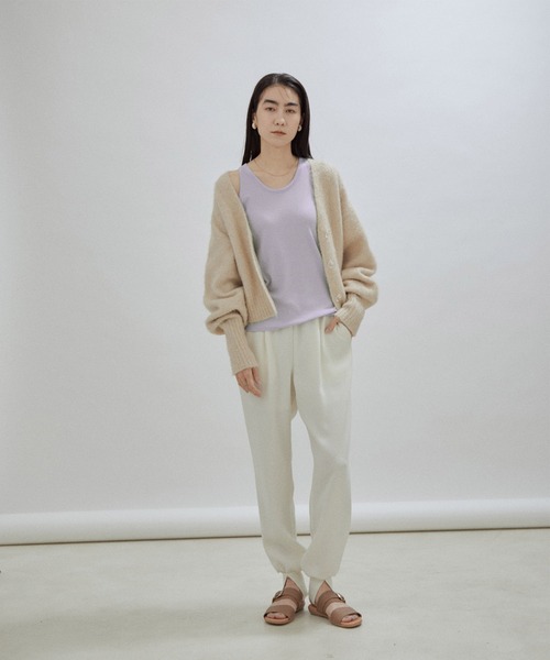 【サステナブル】シルク混2WAYタンクトップ