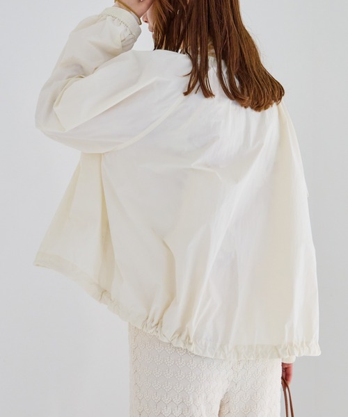 LAVEANGE（ラビアンジェ）の「[洗える]ドロストライトブルゾン（ブルゾン・レディース・アイボリー/カーキ/ブラック・M/LL/3L/4L）」の21枚目の写真