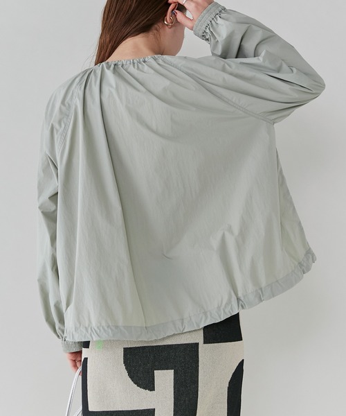 LAVEANGE（ラビアンジェ）の「[洗える]ドロストライトブルゾン（ブルゾン・レディース・アイボリー/カーキ/ブラック・M/LL/3L/4L）」の19枚目の写真