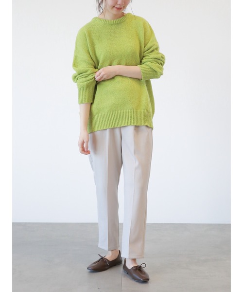 Samansa Mos2 blue(サマンサモスモスブルー)の「クルーネックニットプルオーバー(ニット/セーター・レディース・ブルー/グリーン/シルバーグレー・フリ-)」の20枚目の写真