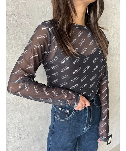 owndaily(オンデイリー)の「シアークルーネックTシャツ(Tシャツ/カットソー・レディース・ブラック/ブルー/ホワイト/イエロー・FREE)」の3枚目の写真