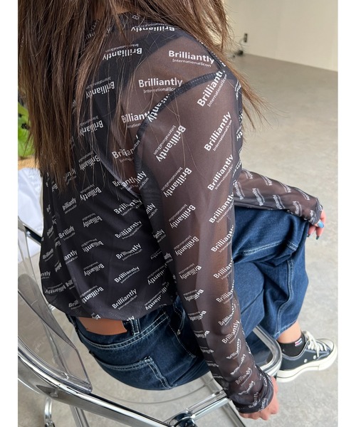 owndaily(オンデイリー)の「シアークルーネックTシャツ(Tシャツ/カットソー・レディース・ブラック/ブルー/ホワイト/イエロー・FREE)」の7枚目の写真