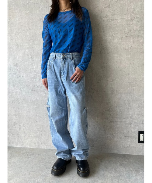 owndaily(オンデイリー)の「シアークルーネックTシャツ(Tシャツ/カットソー・レディース・ブラック/ブルー/ホワイト/イエロー・FREE)」の13枚目の写真