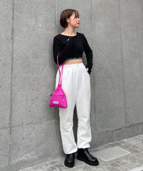 CIAOPANIC(チャオパニック)の「【GEM】カラーナイロン巾着バッグ(ハンドバッグ・レディース・ブルー/ブラック/ピンク/ベージュ・FREE)」の12枚目の写真