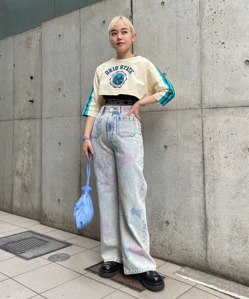 CIAOPANIC(チャオパニック)の「【GEM】カラーナイロン巾着バッグ(ハンドバッグ・レディース・ブルー/ブラック/ピンク/ベージュ・FREE)」の10枚目の写真